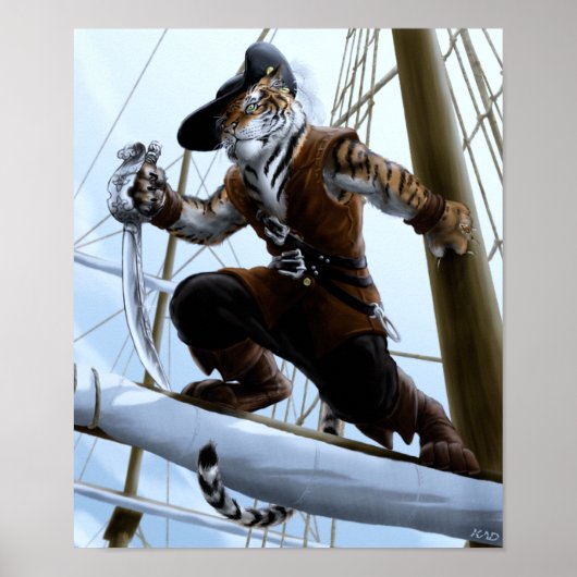 Puss n' Boots Full Afbeelding Print (Voorkant)