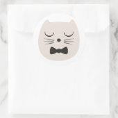 Puss Whiskas. Ronde Sticker (Tas)