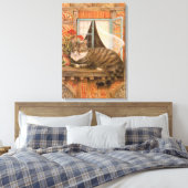 PUSSY CAT-BETALING CANVAS AFDRUK (Insitu (Slaapkamer))