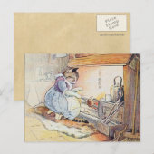 Pussy Cat Cooks door de Fireplace Briefkaart (Voorkant / Achterkant)