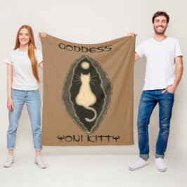 Pussy Kat Goddess Yoni Fleece Deken