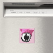 Pussy-pet Magnet - vierkant (Insitu (Vaatwasser))