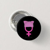 Pussy Pet Womens Power Ronde Button 3,2 Cm (Voorkant /achterkant)