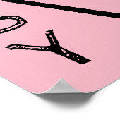 Pussy Power Cat Ears roze resistentie Vrouwen prot Poster (Hoek)