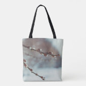 Pussy willow-bijkantoren met catkins in de late wi tote bag (Achterkant)