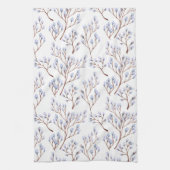 Pussy Willow Branches Theedoek (Verticaal)
