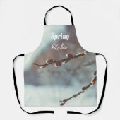 Pussy willow vertakt zich met catkins schort (Voorkant)