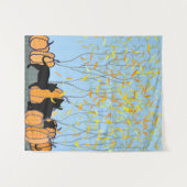 Pussycats en Pompoenen Wandkleed (Voorkant (horizontaal))