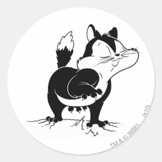 Pussyfoot Claws Away Ronde Sticker