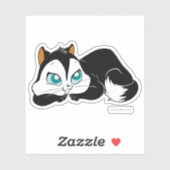 Pussyfoot Cute Kat Sticker (Vel)