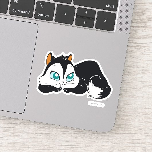 Pussyfoot Cute Kat Sticker (Detail)