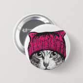 Pussyhat Pussycat Button - Blijf op de nicht (Voorkant /achterkant)