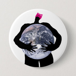 Pussyhats Care over het milieu Ronde Button 7,6 Cm