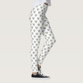 Pussywillow Gray polka harten wit Leggings (Rechts)