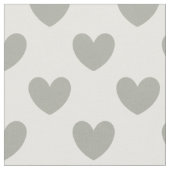 Pussywillow Gray polka harten wit Stof (Close Up)