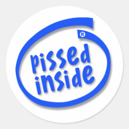 Pust Inside Ronde Sticker