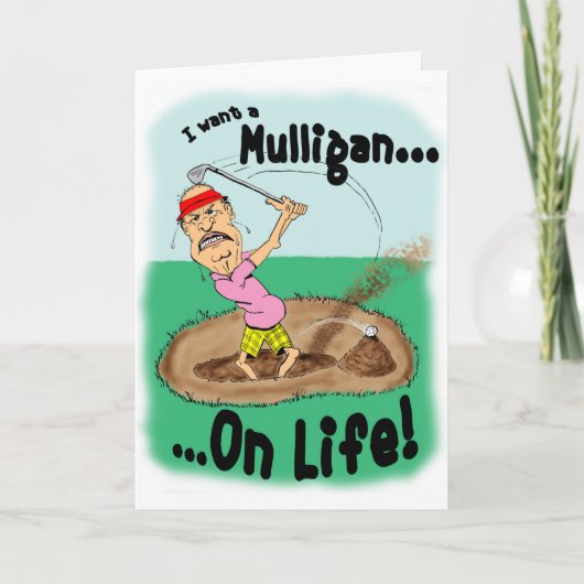 Pust off Golfer Kaart (Voorkant)