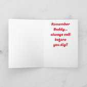 Pust off Golfer Kaart (Binnen)