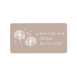 Pusteblume - braun | romantischer etiket