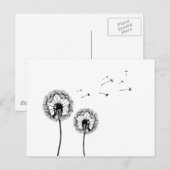 Pusteblume Briefkaart (Voorkant / Achterkant)