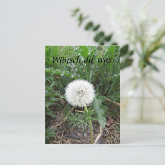 Pusteblume Briefkaart (Staand voorkant)