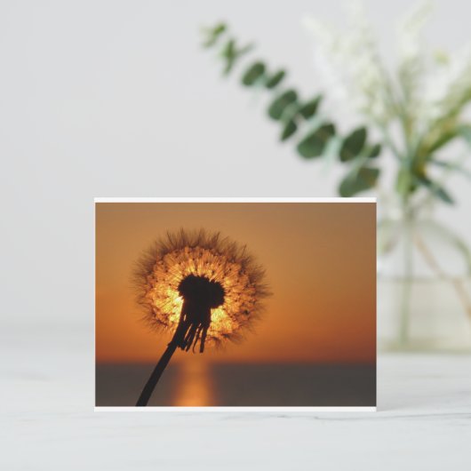 Pusteblume/Dandelion Briefkaart (Staand voorkant)