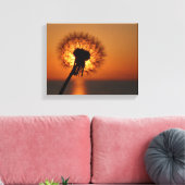 Pusteblume / Dandelion Canvas Afdruk (Insitu (Woonkamer))