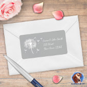 Pusteblume - grau | romantischer  etiket