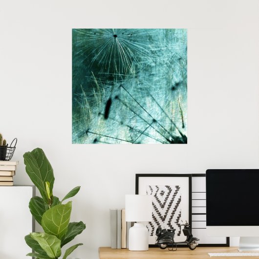 Pusteblume Kunst Poster (Thuiskantoor)