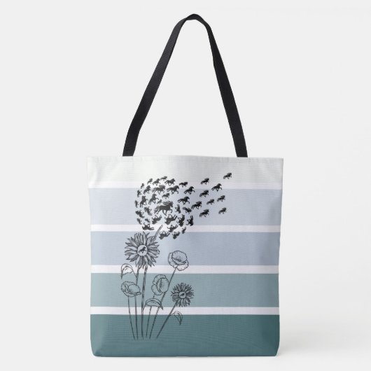 Pusteblume mit Tölter Tasche Tote Bag (Voorkant)
