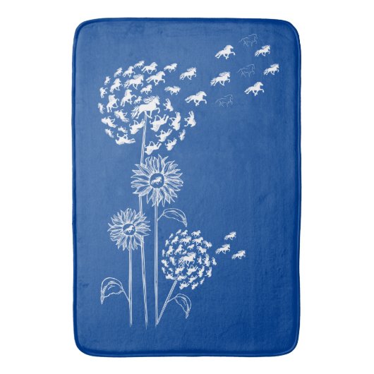 Pusteblume mit Töltern Badematte Badmat (Voorkant Verticaal)