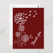 Pusteblume mit Töltern   Postkarte Briefkaart (Voorkant / Achterkant)