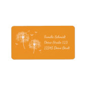 Pusteblume - orange | romantischer etiket (Voorkant)