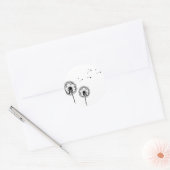 Pusteblume Ronde Sticker (Envelop)