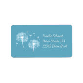 Pusteblume - türkis | romantischer etiket (Voorkant)