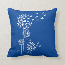 Pusteblume  und Eiskristalle aus Töltern Kissen