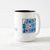 Pustenblütenblau Tweekleurige Koffiemok