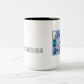 Pustenblütenblau Tweekleurige Koffiemok (Center)