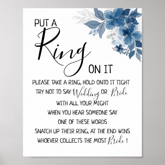 Put a Ring on it eucalyptus greenerys Poster (Voorkant)