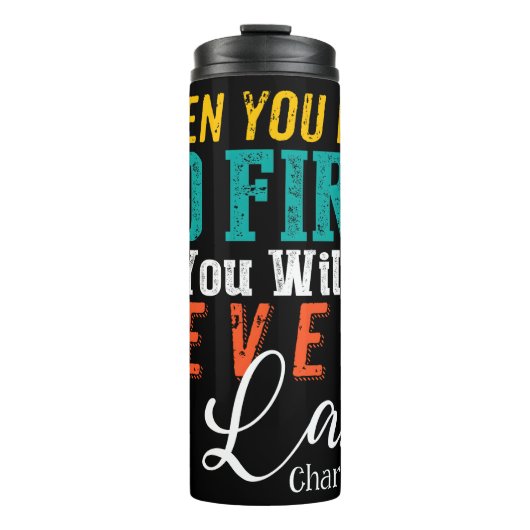 Put God First Never Last Thermosbeker (Voorkant)