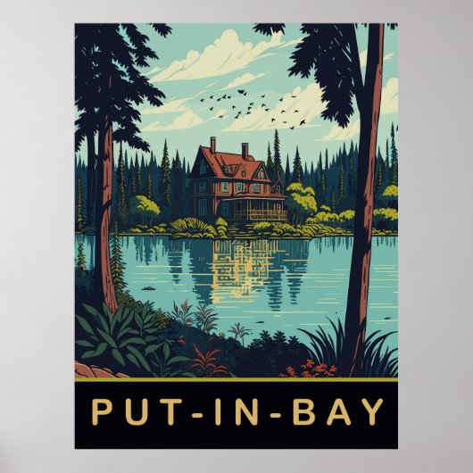 Put-in-Bay, Ohio, vintage reizen Poster (Voorkant)