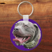  put in Paars Sleutelhanger (Voorkant)