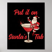 Put It On Santas Tab Funny Christmas Santa Tail Re Poster (Voorkant)