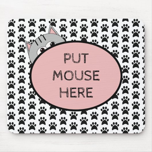 Put Mouse Here Muismat (Voorkant)