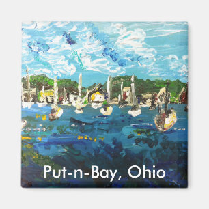 Put-n-Bay Lake Erie Island Painting #1 Magneet
