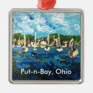 Put-n-Bay Lake Erie Island Painting #1 Metalen Ornament