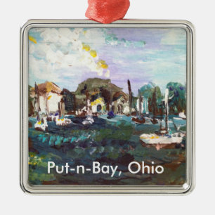 Put-n-Bay Lake Erie Island Painting #2 Metalen Ornament