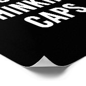 Put On Our Thinking Caps Poster (Hoek)