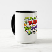 Put the ‘MAD’ in Mad Scientist – Funny Science Mug Mok (Voorkant links)