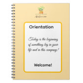 Put Your Logo Here New Employee Orientation  Notitieboek (Voorkant)